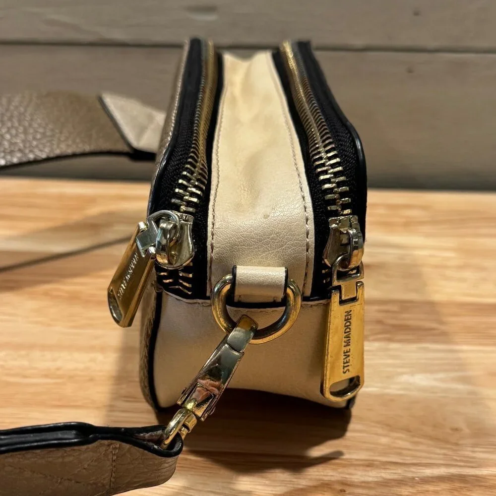 Hobo Steve Madden Shoulder Bag 3 Brown Shades Handbag Purse Crossbody Boho
